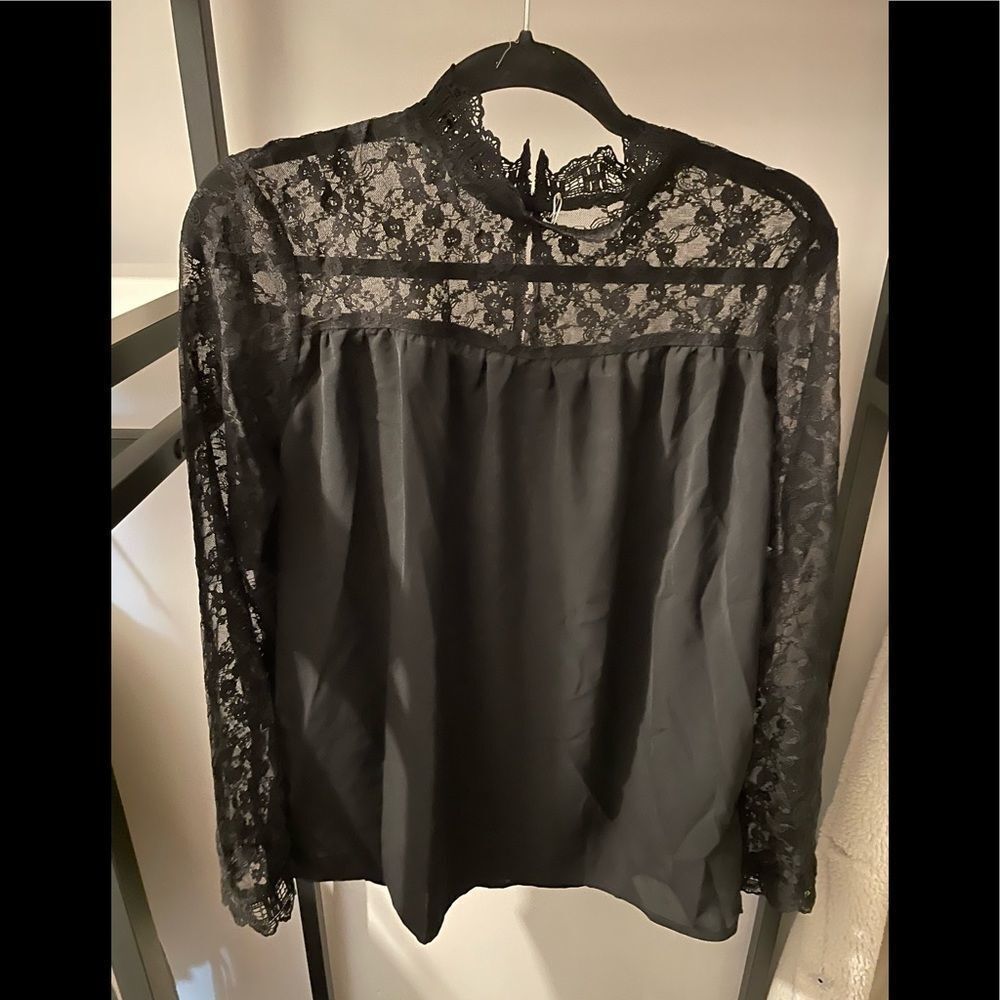 Kara and Kate Black lace top